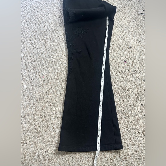 Lauren Jeans Co. Ralph Lauren Black Embroidered Jeans Sz 16 Classic Straight - Picture 9 of 10